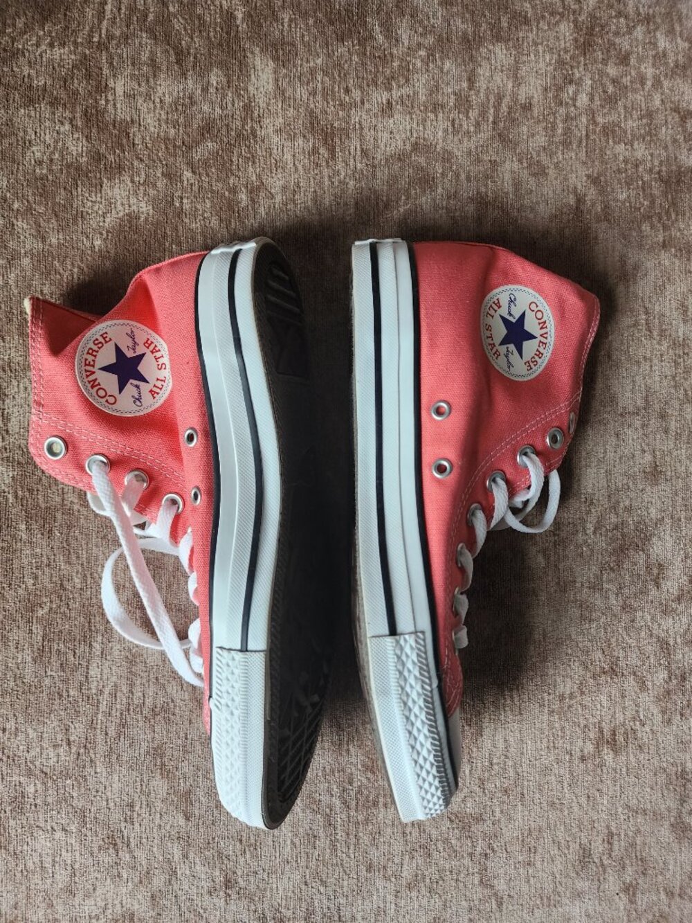 Converse Chuck Taylor Coral High Tops M 6.5 W 8.5 - Picture 3 of 7
